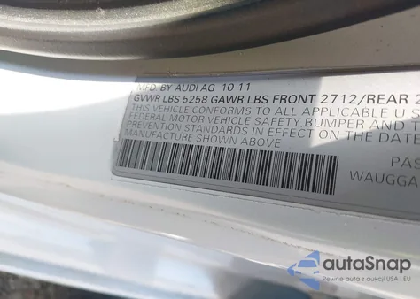 2012 Audi A6 3.0 Premium из США, поврежденный, VIN WAUGGAFC8CN073476